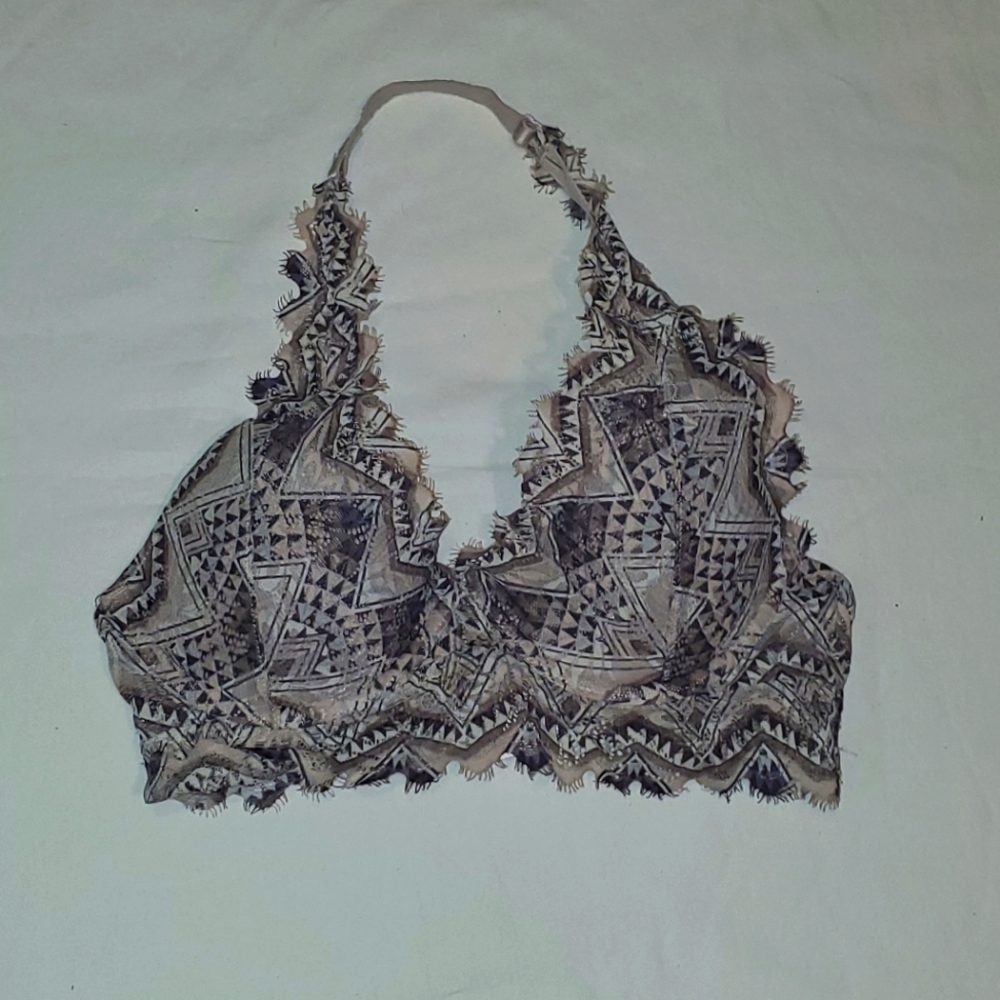 PINK bra. Lace. Pink. Halter